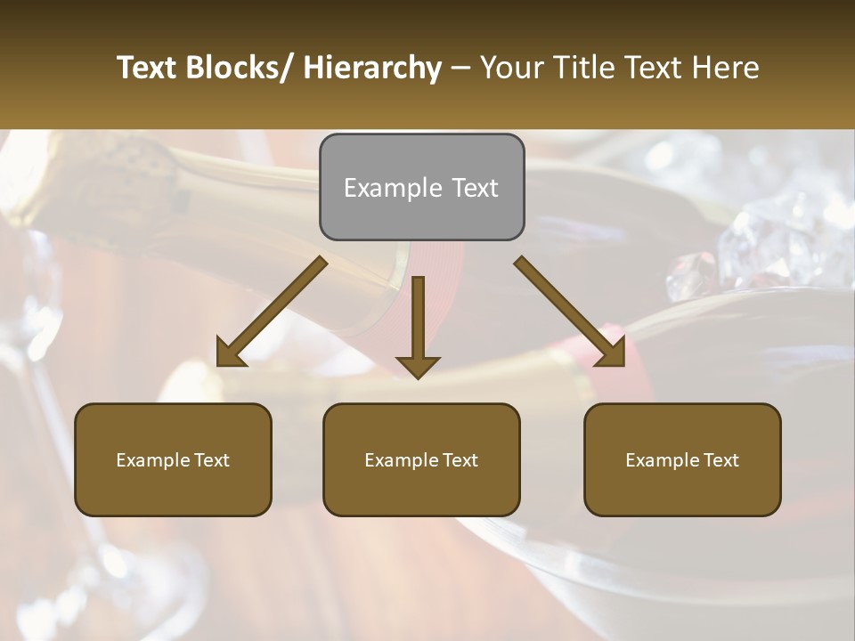 Two Bottles Of Wine Sitting On Top Of A Table PowerPoint Template