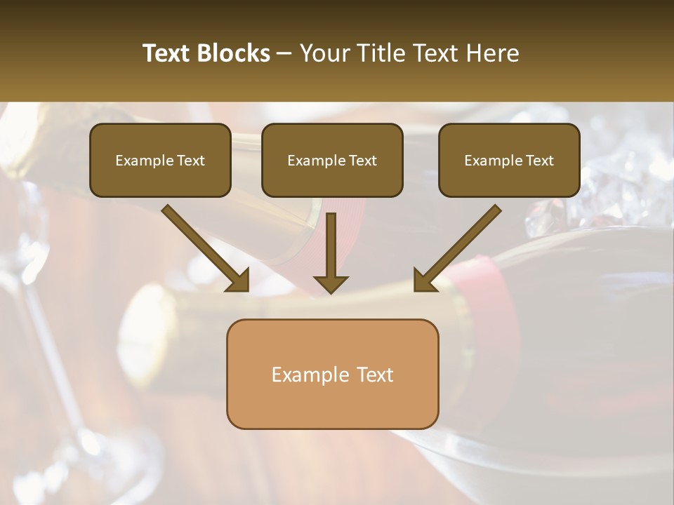 Two Bottles Of Wine Sitting On Top Of A Table PowerPoint Template