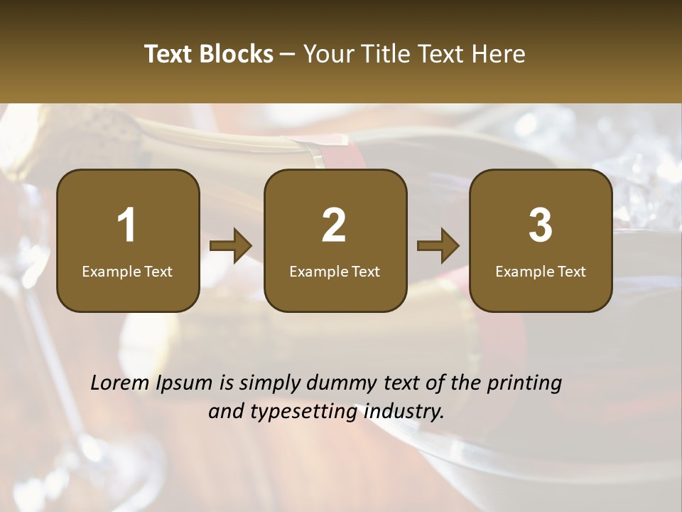 Two Bottles Of Wine Sitting On Top Of A Table PowerPoint Template