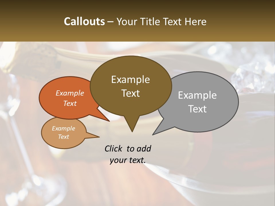 Two Bottles Of Wine Sitting On Top Of A Table PowerPoint Template