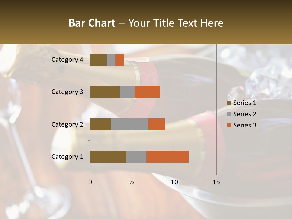 Two Bottles Of Wine Sitting On Top Of A Table PowerPoint Template