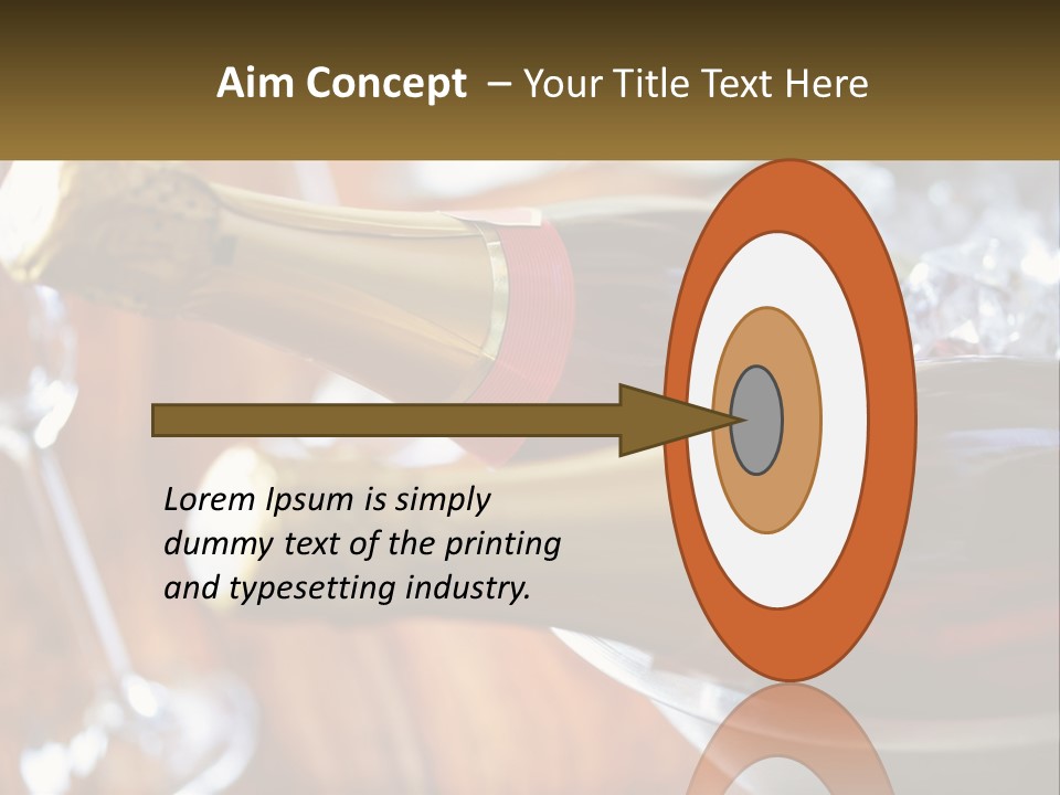 Two Bottles Of Wine Sitting On Top Of A Table PowerPoint Template