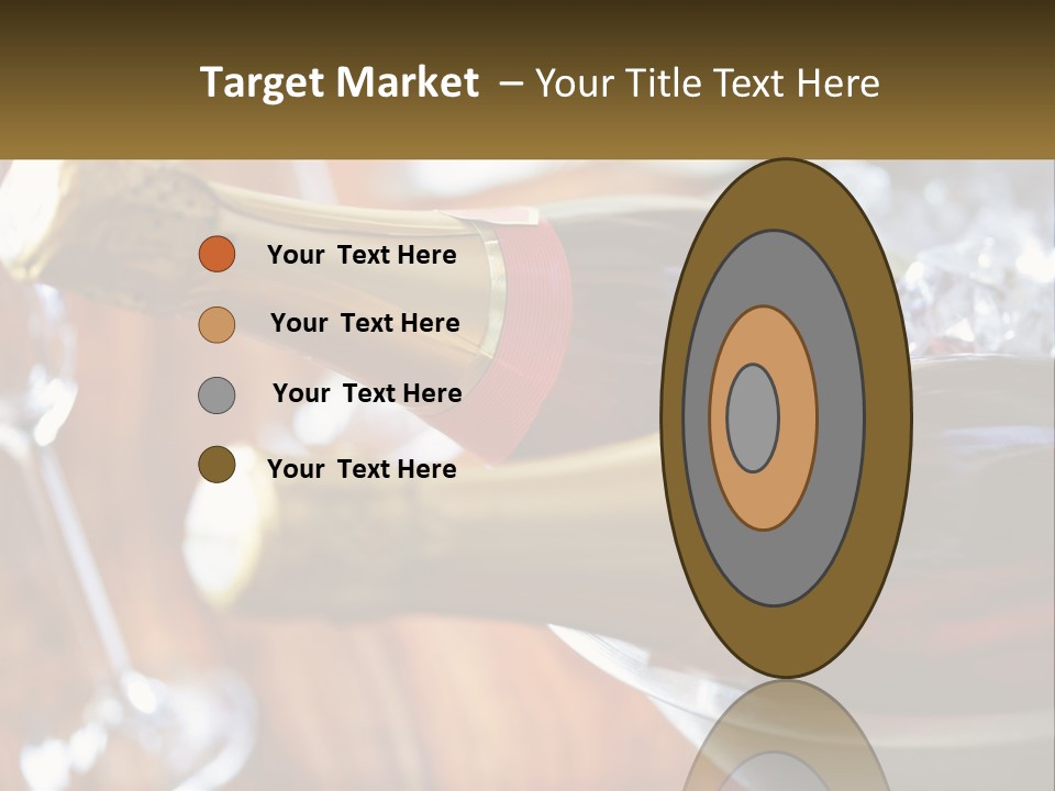 Two Bottles Of Wine Sitting On Top Of A Table PowerPoint Template