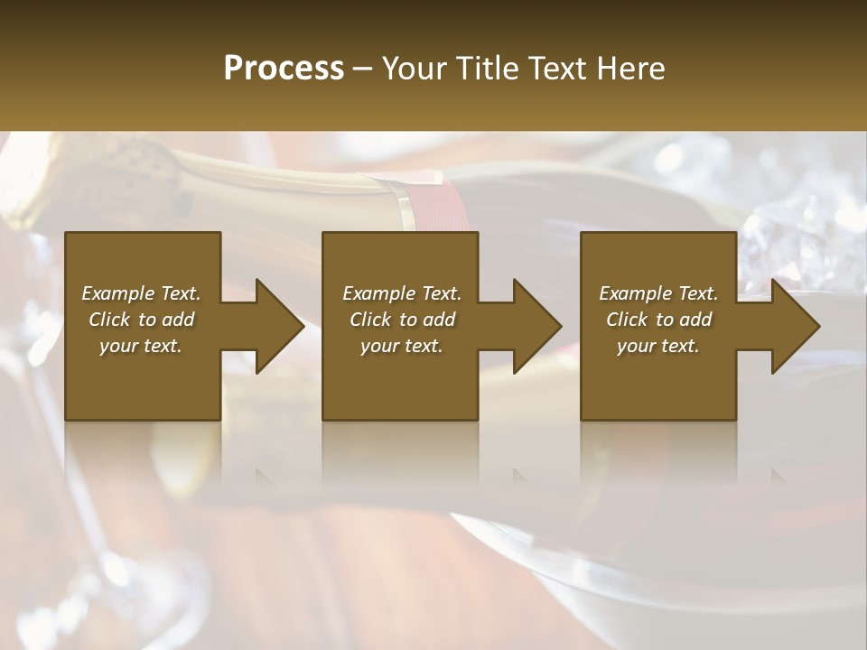 Two Bottles Of Wine Sitting On Top Of A Table PowerPoint Template