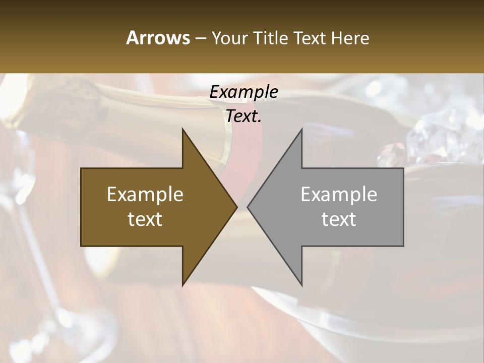 Two Bottles Of Wine Sitting On Top Of A Table PowerPoint Template