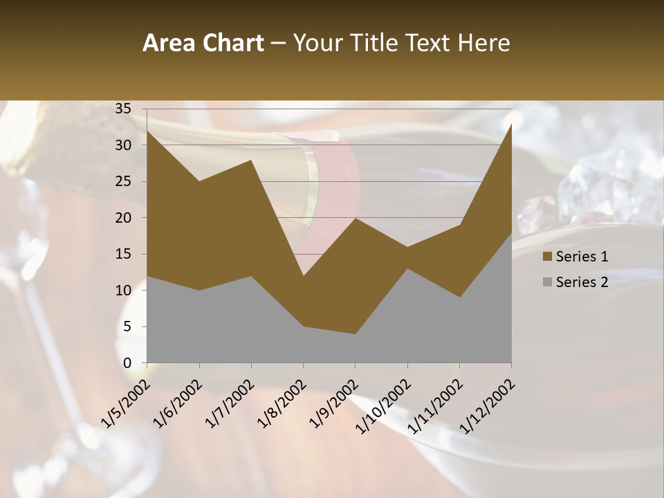 Two Bottles Of Wine Sitting On Top Of A Table PowerPoint Template