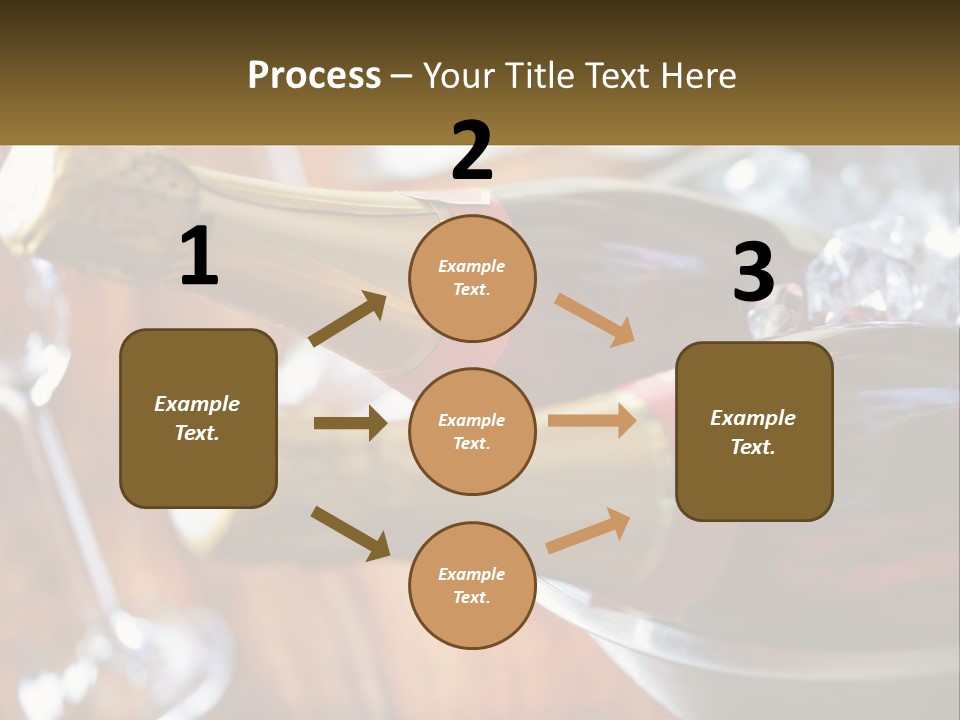 Two Bottles Of Wine Sitting On Top Of A Table PowerPoint Template