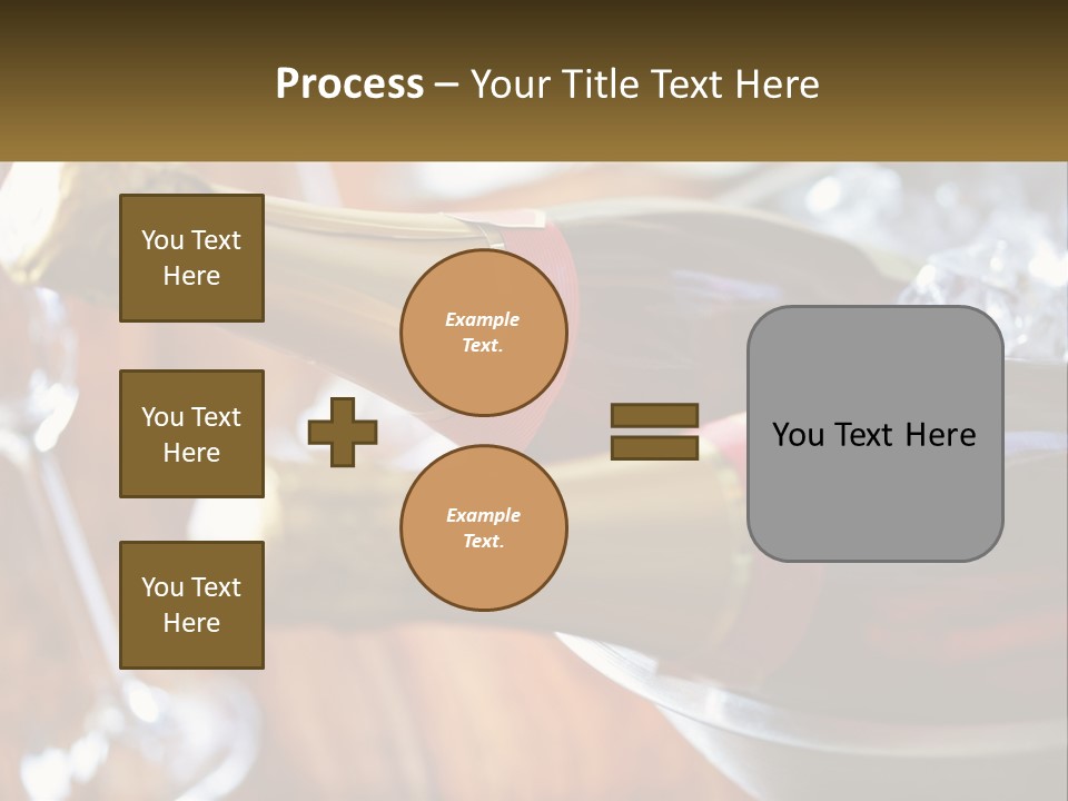 Two Bottles Of Wine Sitting On Top Of A Table PowerPoint Template