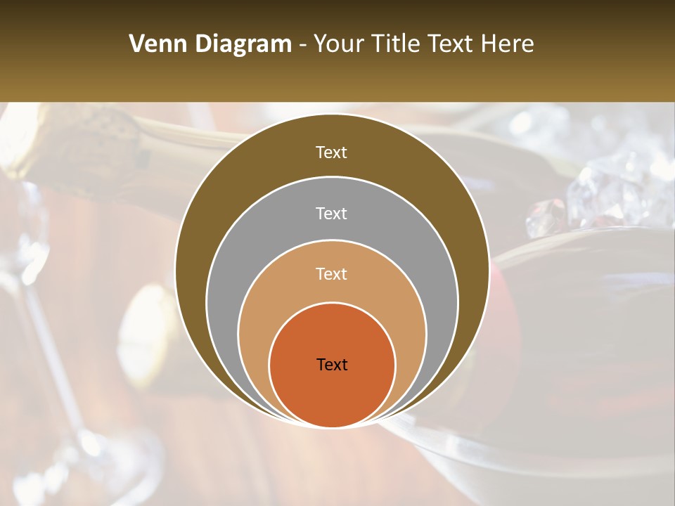 Two Bottles Of Wine Sitting On Top Of A Table PowerPoint Template
