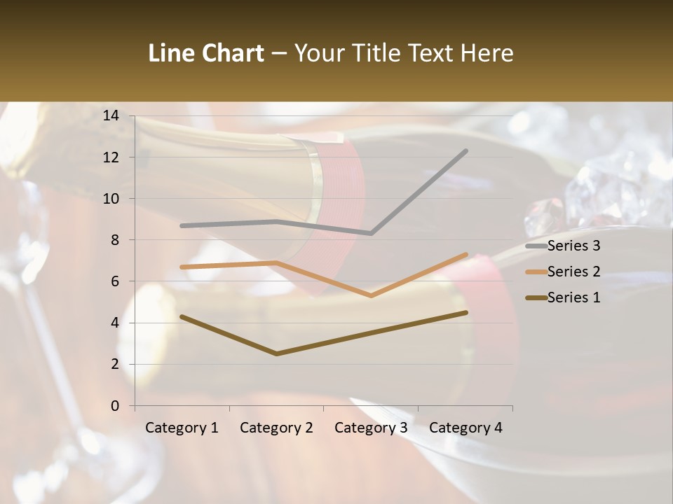 Two Bottles Of Wine Sitting On Top Of A Table PowerPoint Template