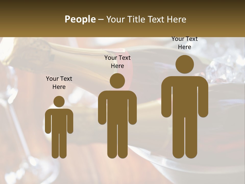 Two Bottles Of Wine Sitting On Top Of A Table PowerPoint Template