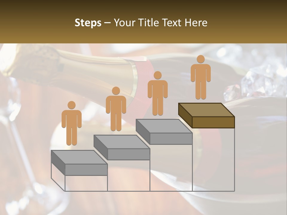 Two Bottles Of Wine Sitting On Top Of A Table PowerPoint Template