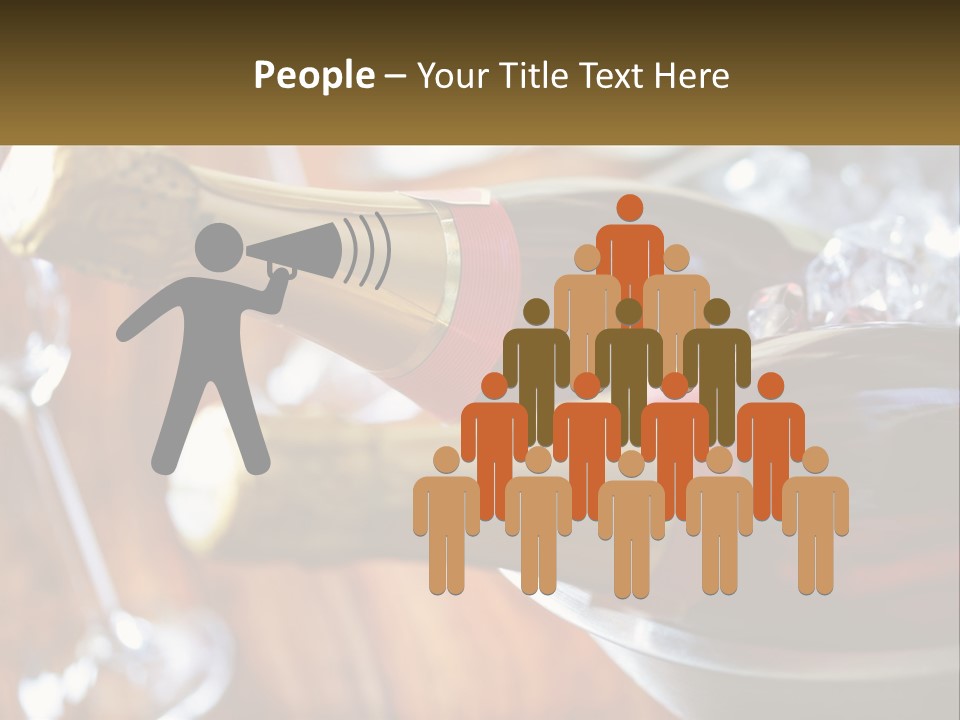 Two Bottles Of Wine Sitting On Top Of A Table PowerPoint Template