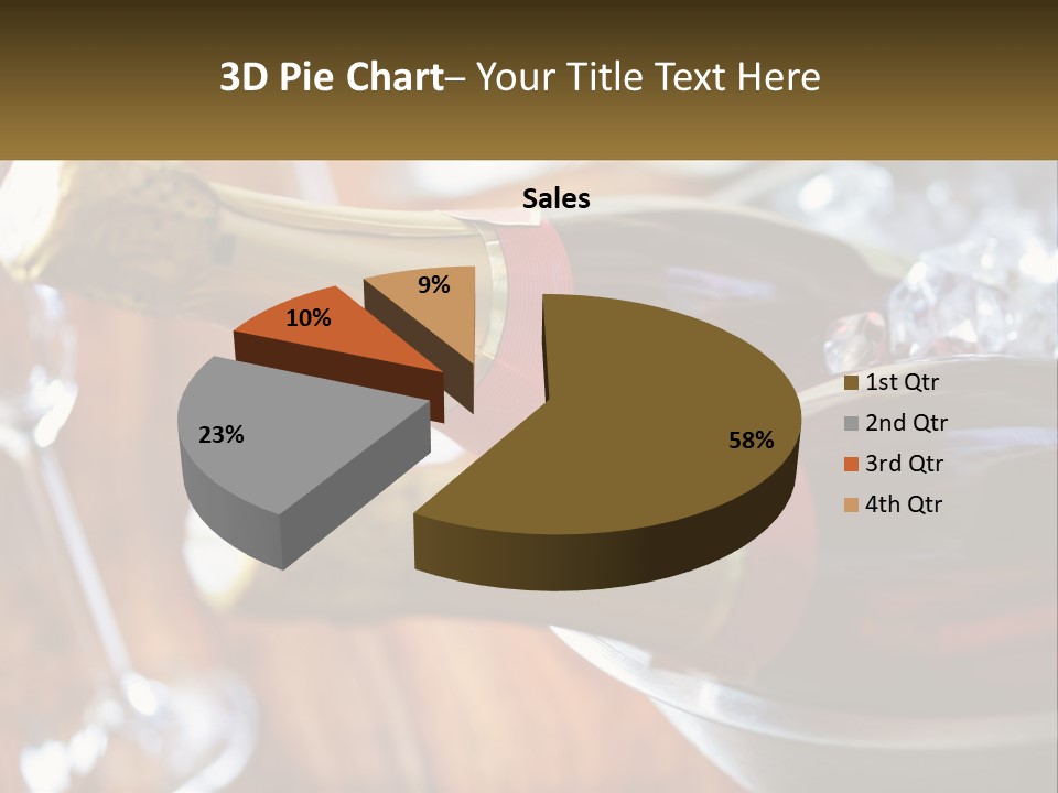 Two Bottles Of Wine Sitting On Top Of A Table PowerPoint Template