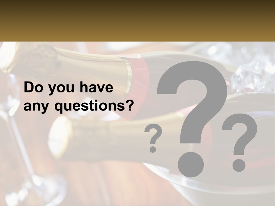 Two Bottles Of Wine Sitting On Top Of A Table PowerPoint Template