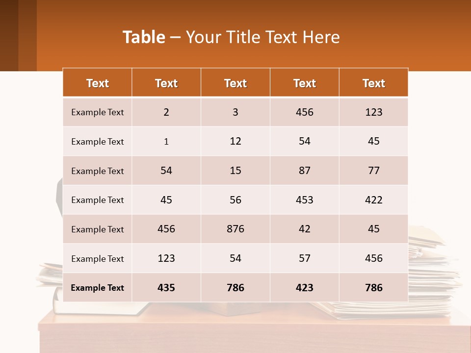A Judge Sitting At A Desk With A Stack Of Books PowerPoint Template