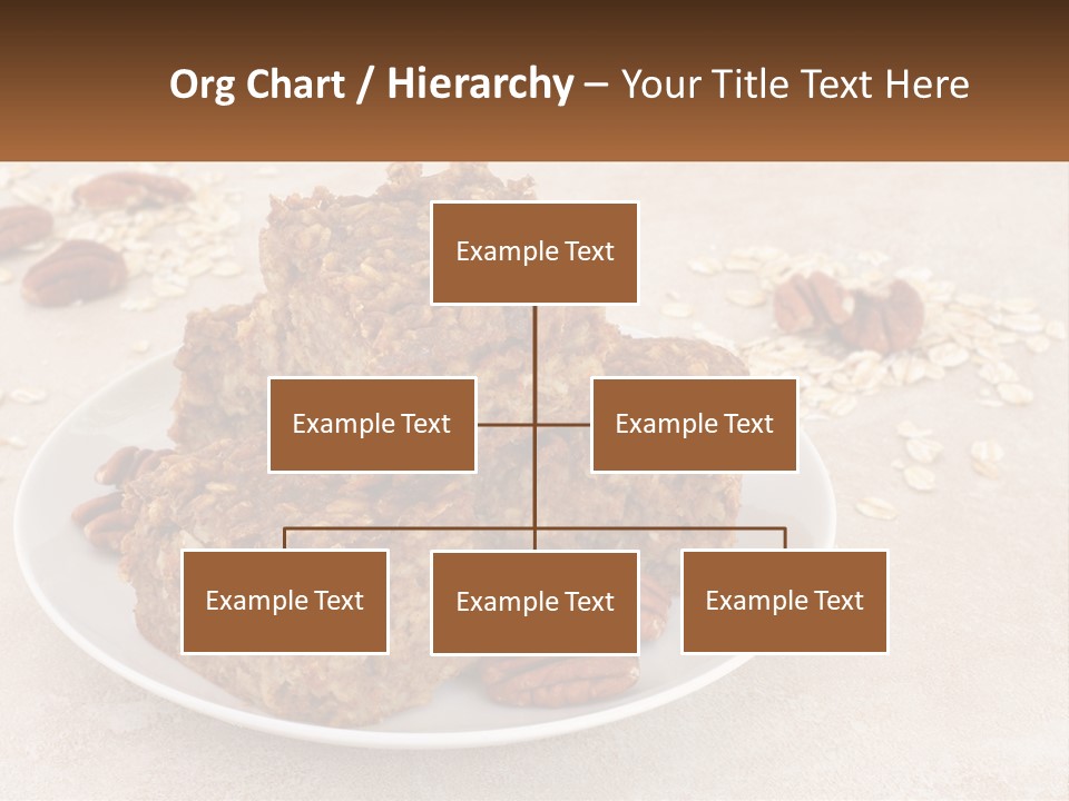 A White Plate Topped With Three Pieces Of Granola PowerPoint Template