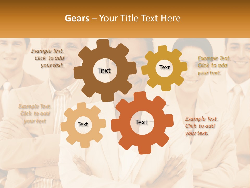 A Group Of People Standing Next To Each Other PowerPoint Template