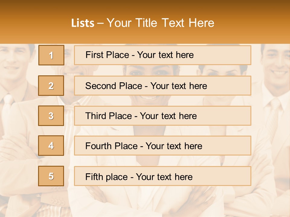 A Group Of People Standing Next To Each Other PowerPoint Template