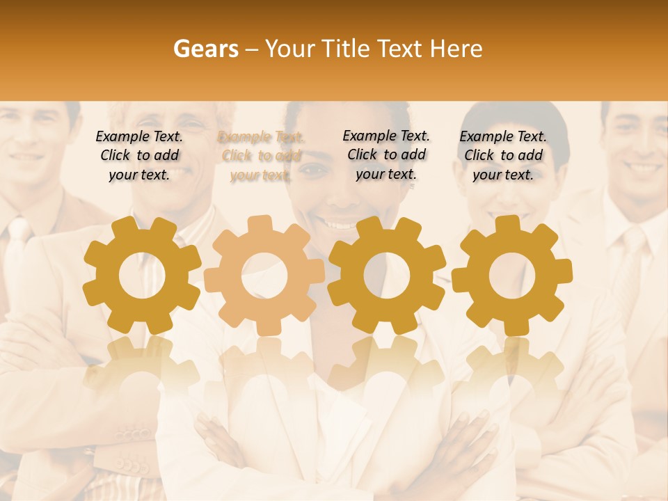 A Group Of People Standing Next To Each Other PowerPoint Template