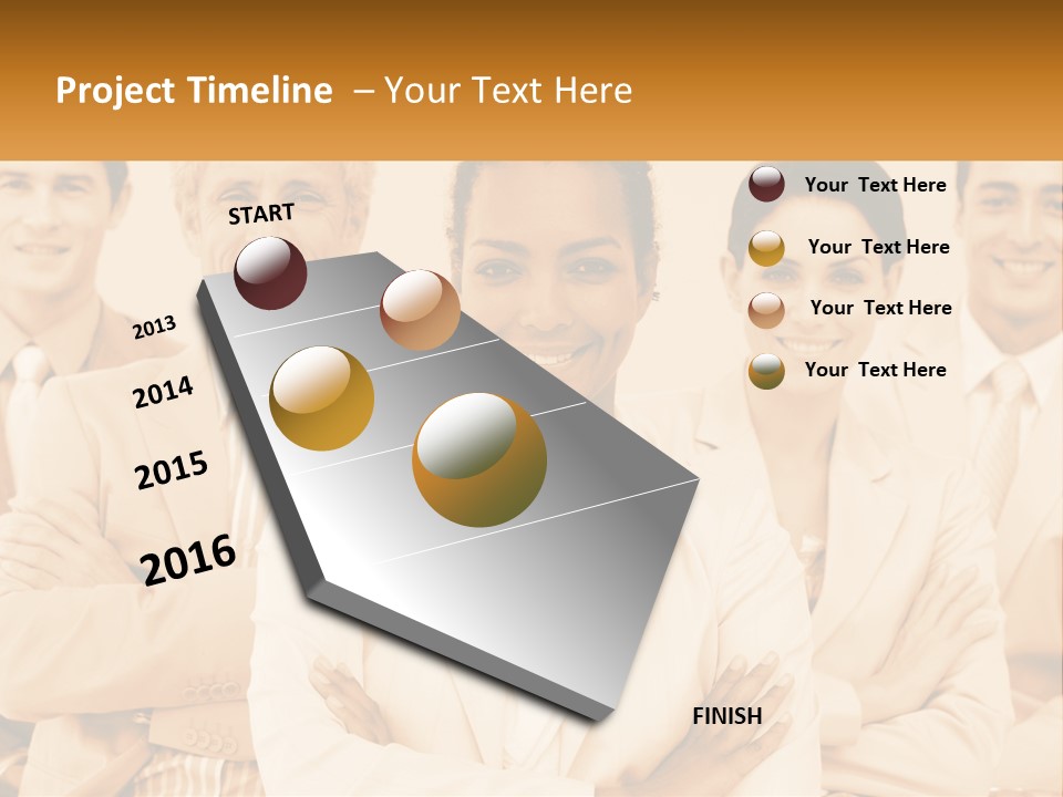 A Group Of People Standing Next To Each Other PowerPoint Template