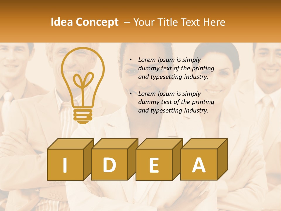 A Group Of People Standing Next To Each Other PowerPoint Template