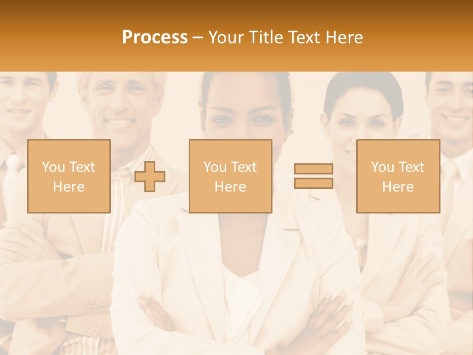 A Group Of People Standing Next To Each Other PowerPoint Template