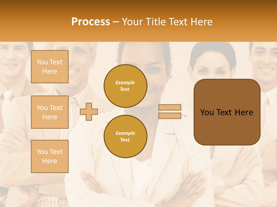A Group Of People Standing Next To Each Other PowerPoint Template