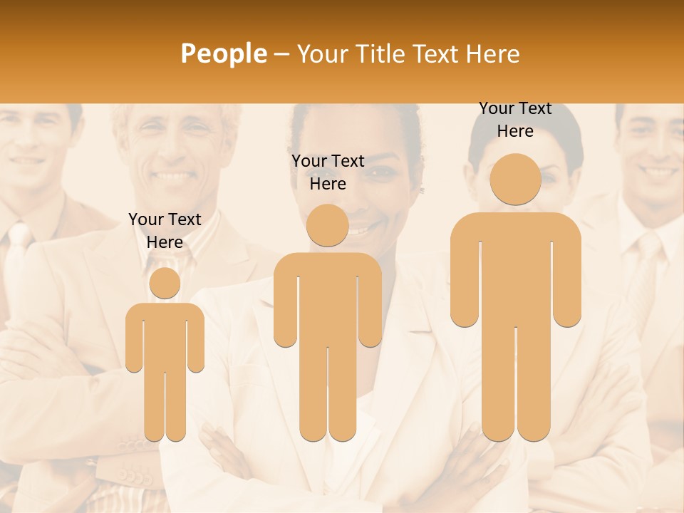 A Group Of People Standing Next To Each Other PowerPoint Template