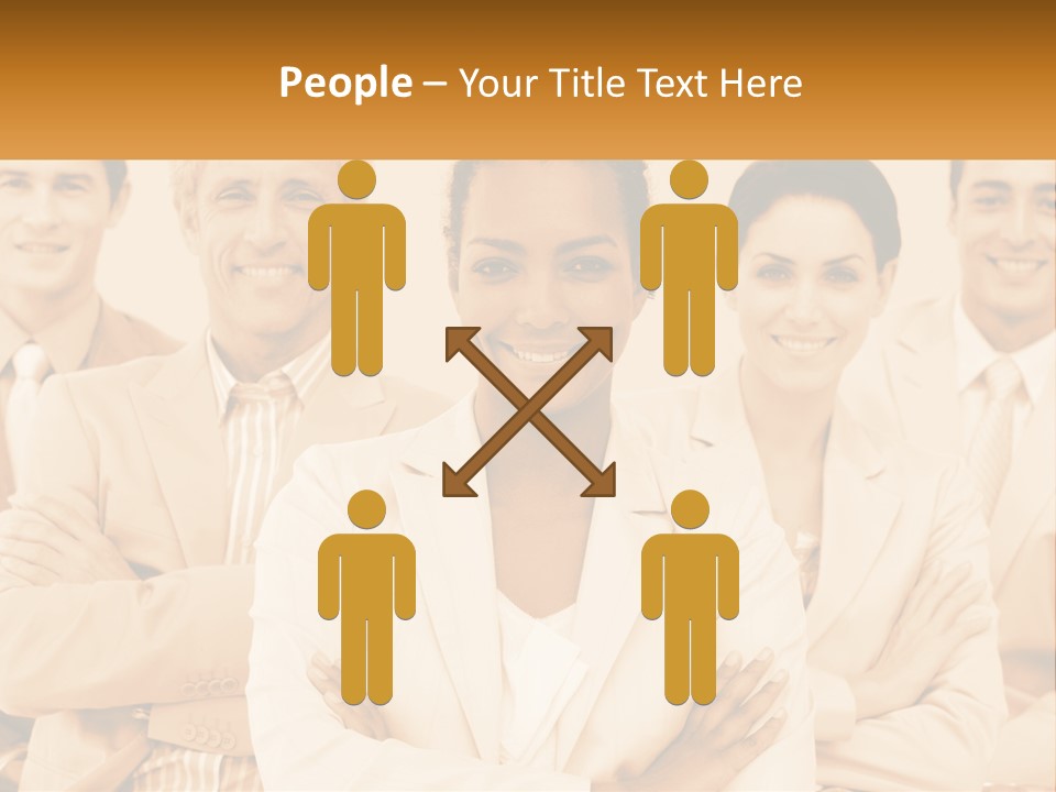 A Group Of People Standing Next To Each Other PowerPoint Template