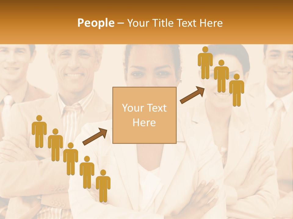 A Group Of People Standing Next To Each Other PowerPoint Template