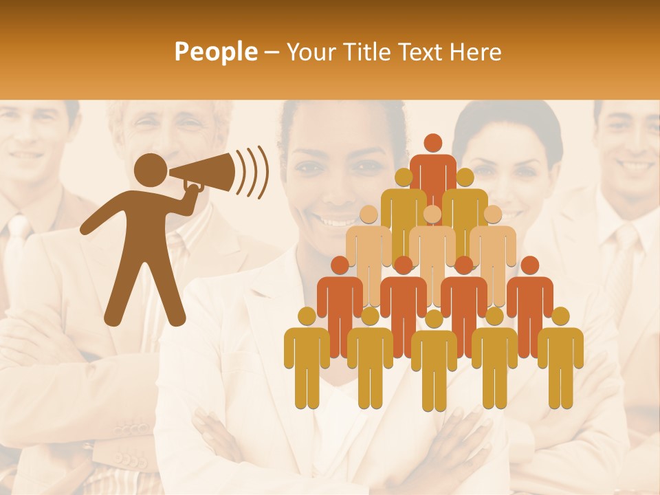 A Group Of People Standing Next To Each Other PowerPoint Template