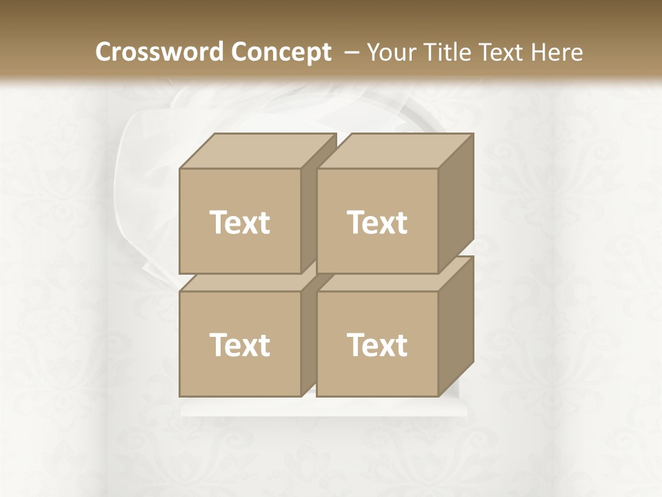 An Open Window With A View Of A Garden PowerPoint Template