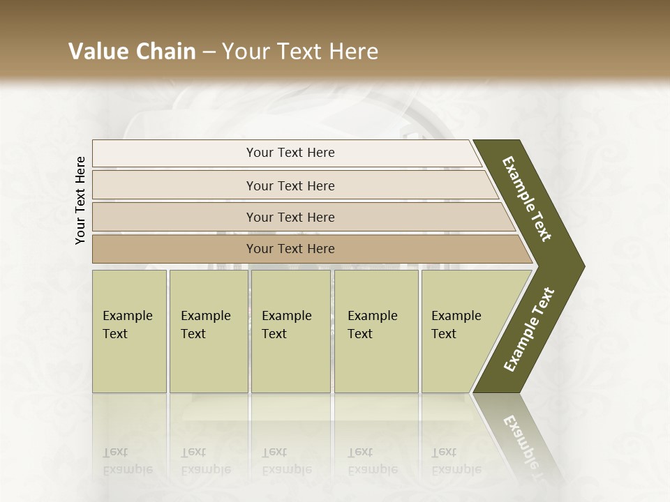An Open Window With A View Of A Garden PowerPoint Template