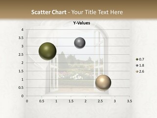 An Open Window With A View Of A Garden PowerPoint Template