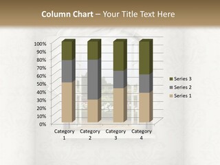 An Open Window With A View Of A Garden PowerPoint Template