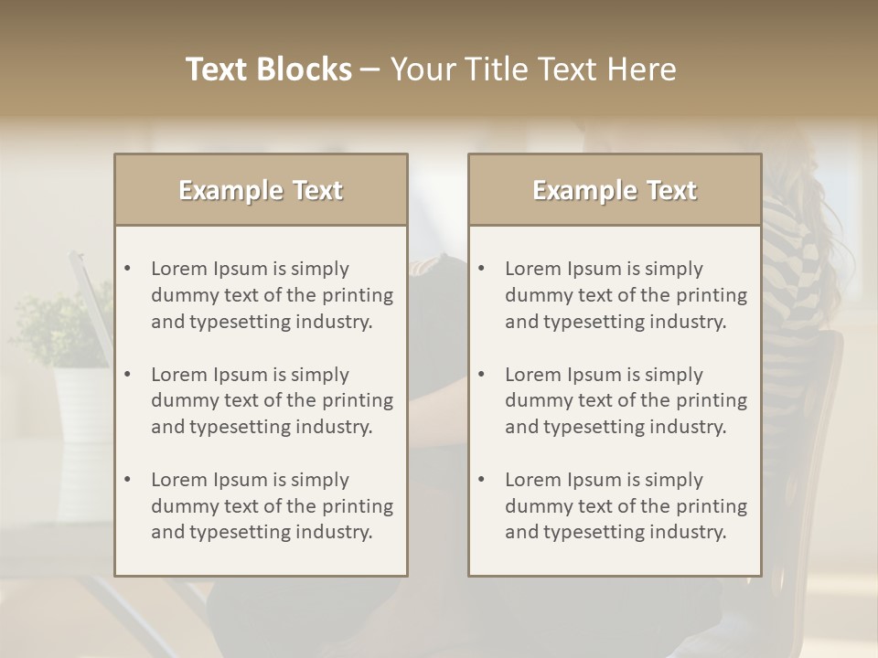 A Woman Sitting On A Chair Using A Laptop Computer PowerPoint Template