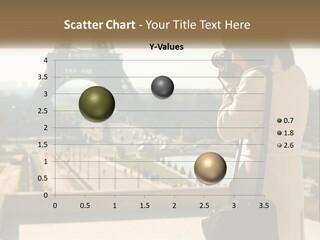 A Woman Taking A Picture Of The Eiffel Tower PowerPoint Template