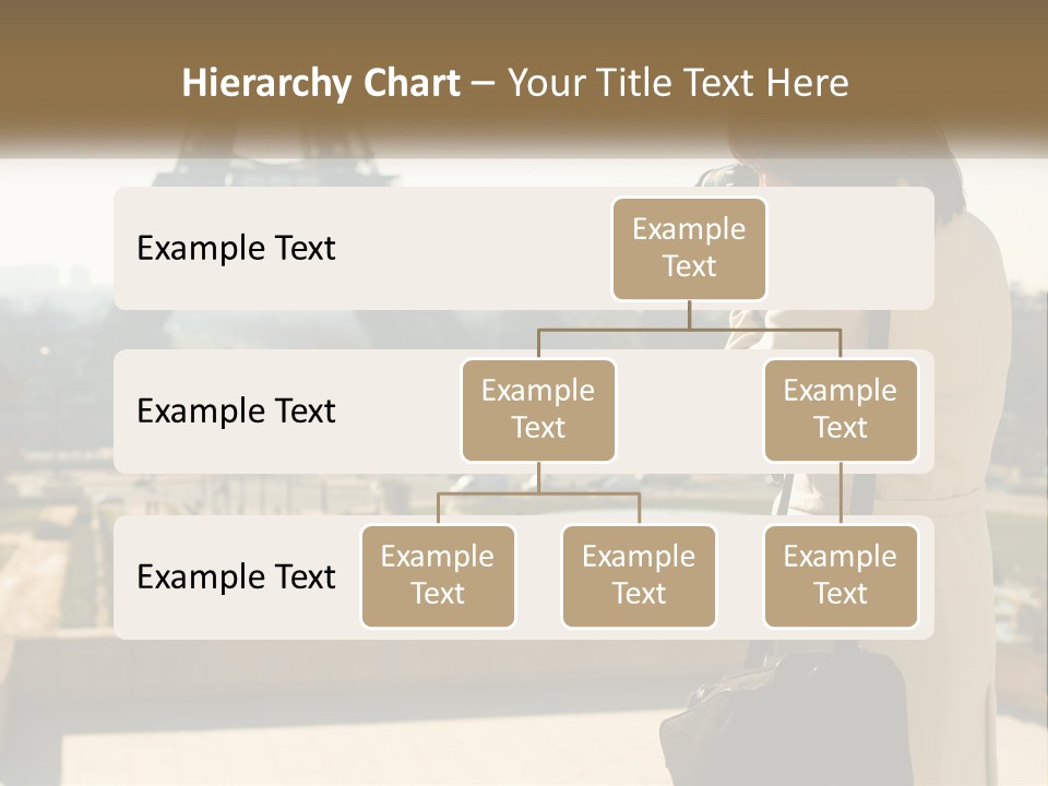 A Woman Taking A Picture Of The Eiffel Tower PowerPoint Template