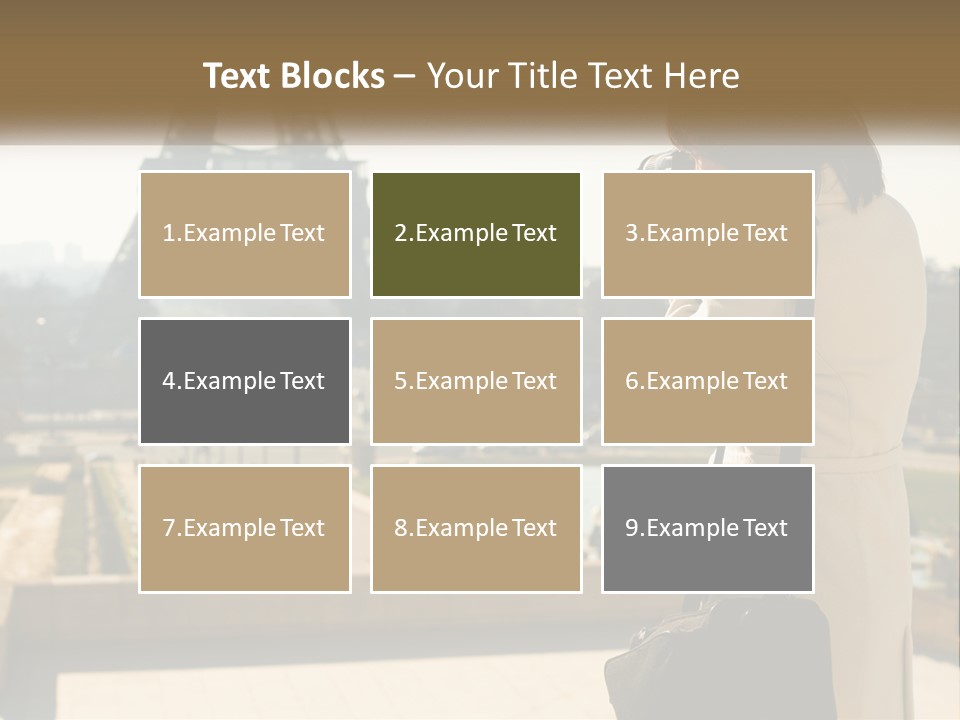 A Woman Taking A Picture Of The Eiffel Tower PowerPoint Template