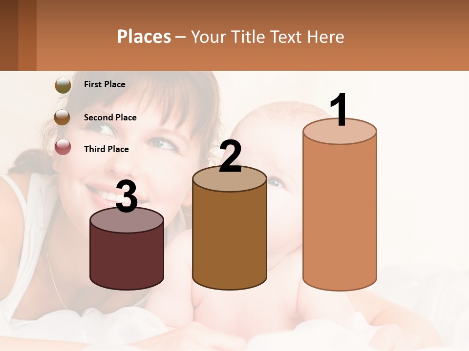 A Woman Holding A Baby In Her Arms PowerPoint Template