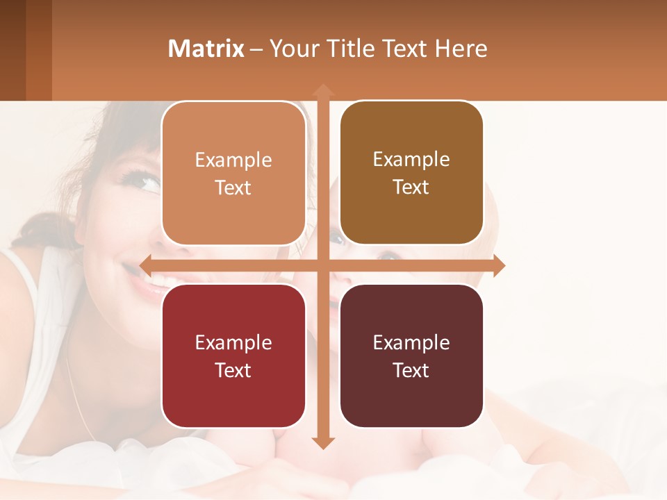 A Woman Holding A Baby In Her Arms PowerPoint Template