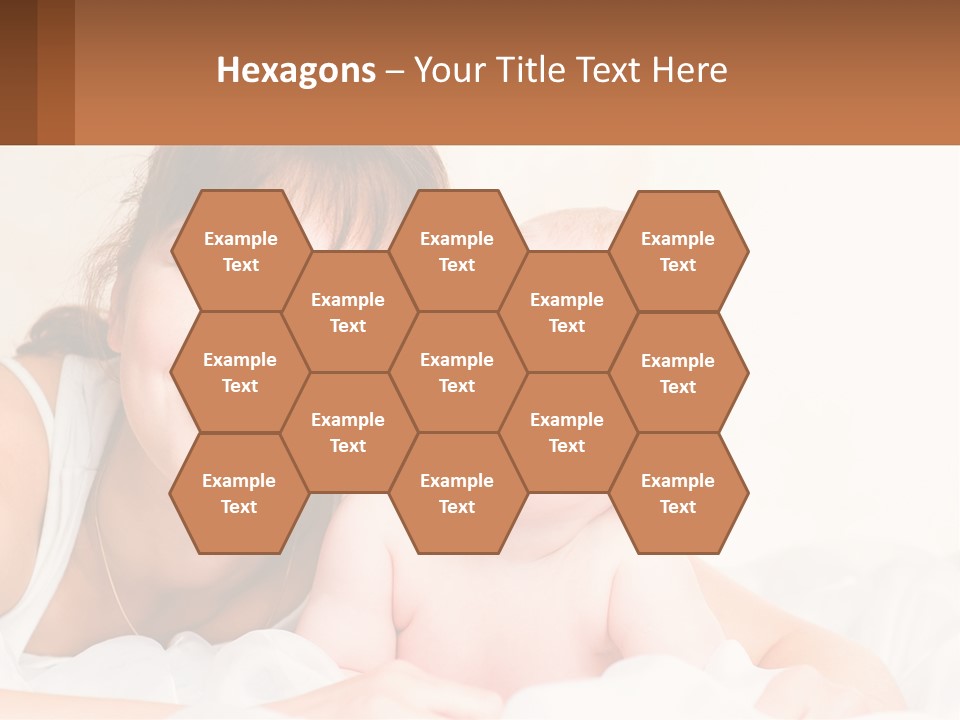 A Woman Holding A Baby In Her Arms PowerPoint Template