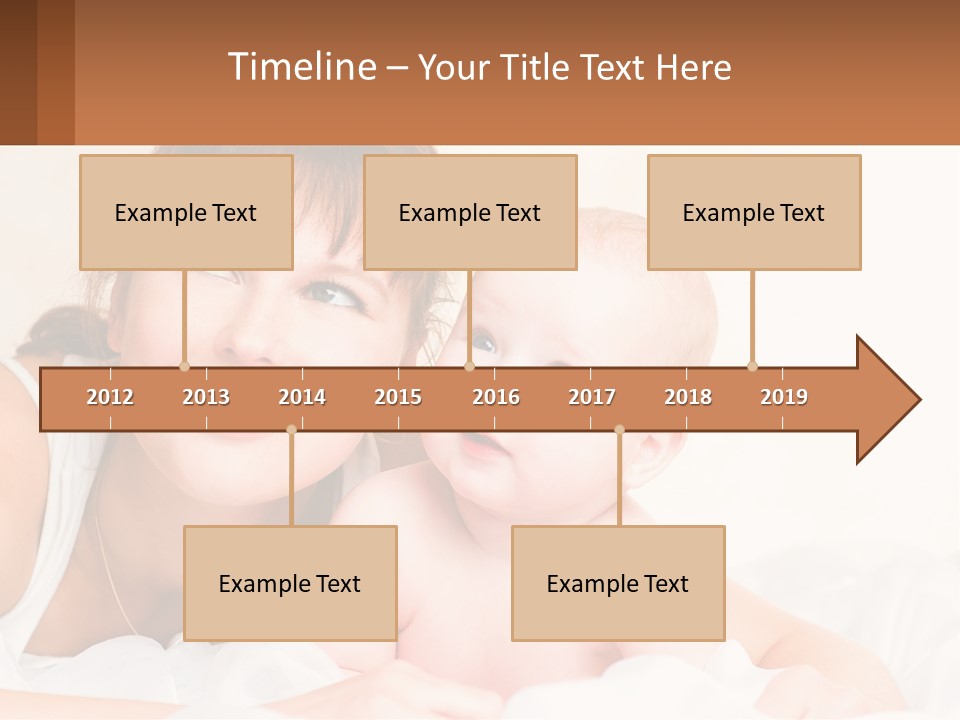 A Woman Holding A Baby In Her Arms PowerPoint Template