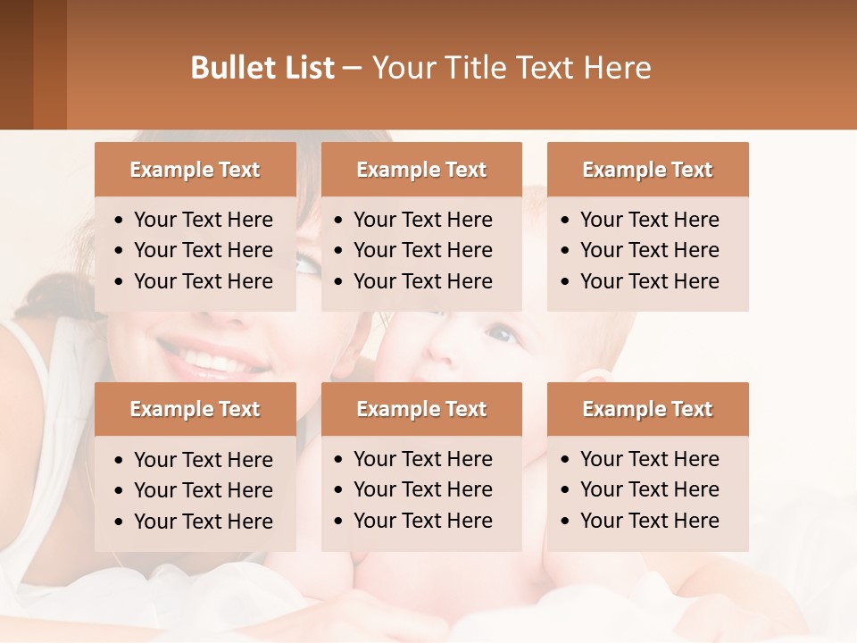 A Woman Holding A Baby In Her Arms PowerPoint Template