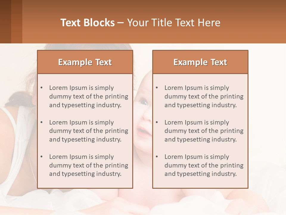 A Woman Holding A Baby In Her Arms PowerPoint Template