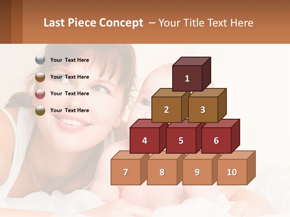 A Woman Holding A Baby In Her Arms PowerPoint Template