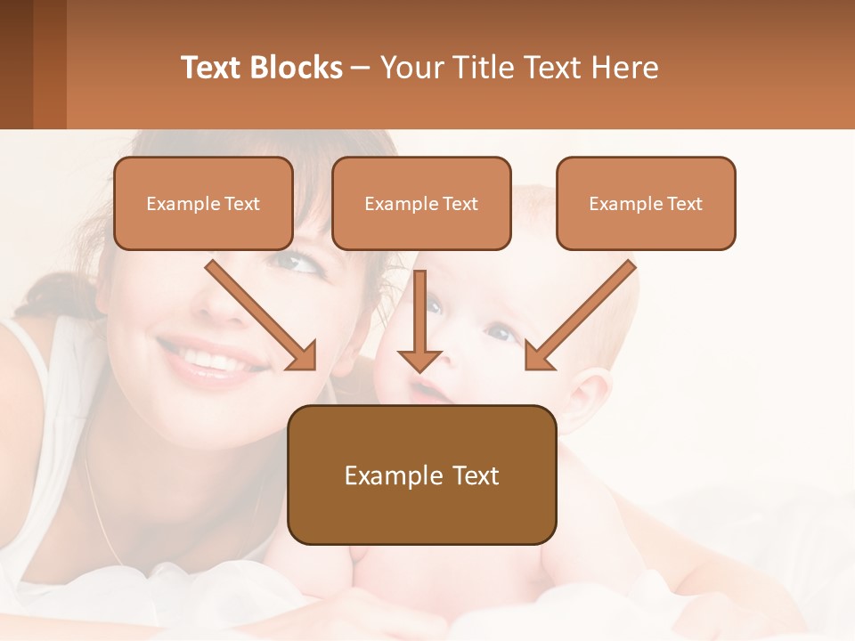 A Woman Holding A Baby In Her Arms PowerPoint Template