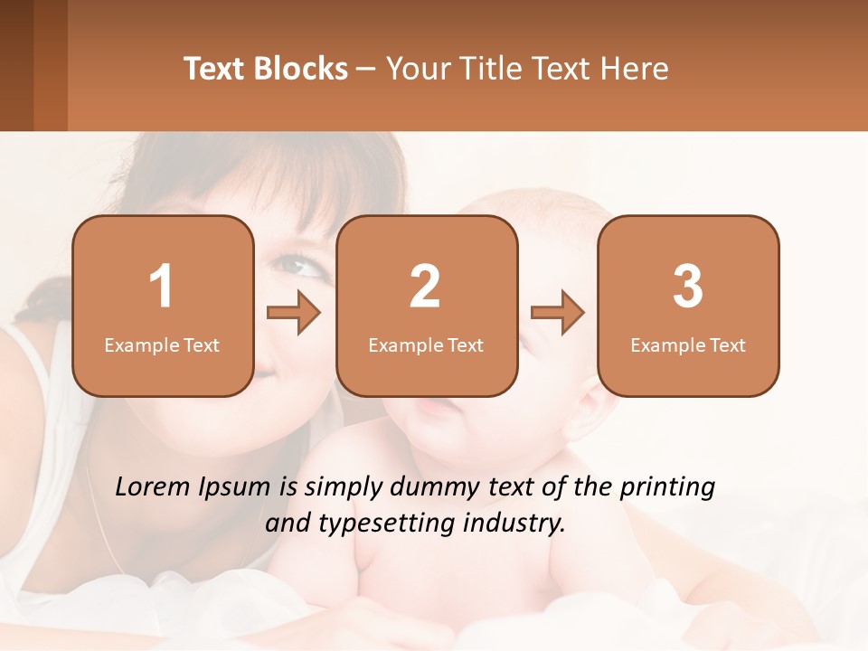 A Woman Holding A Baby In Her Arms PowerPoint Template