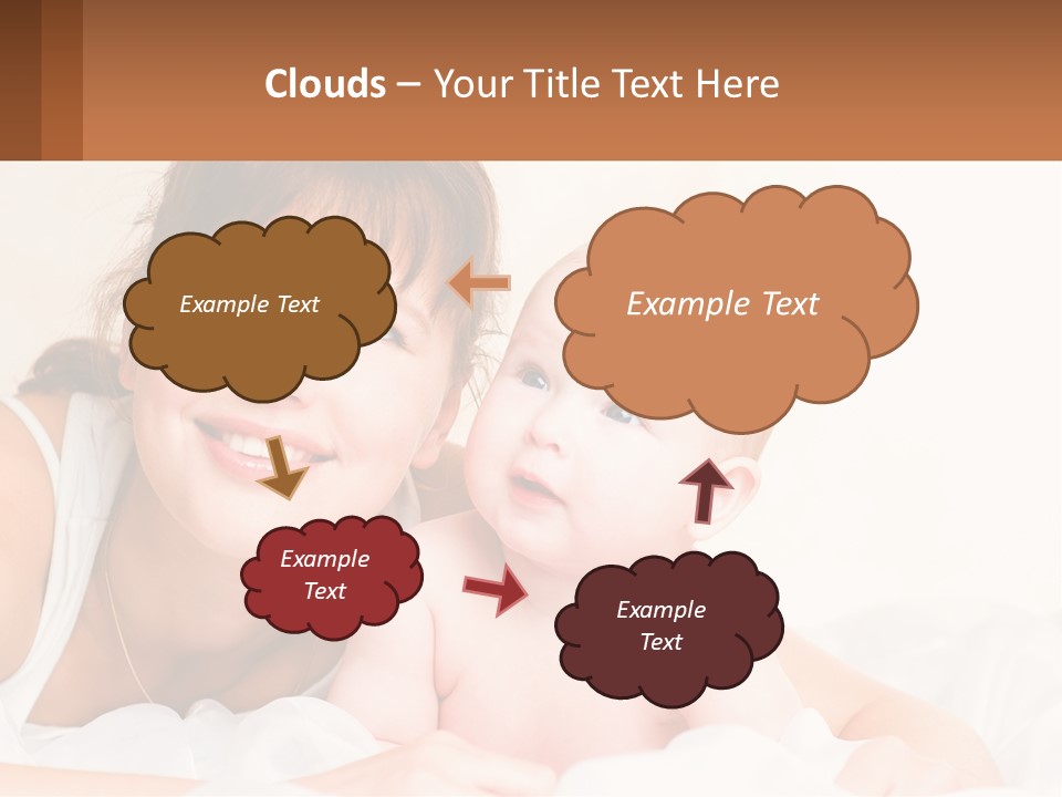 A Woman Holding A Baby In Her Arms PowerPoint Template